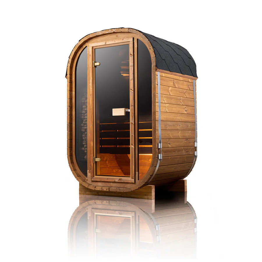 Auris One Luxury Outdoor Cedar Sauna — premium outdoor cedar sauna, product view 3