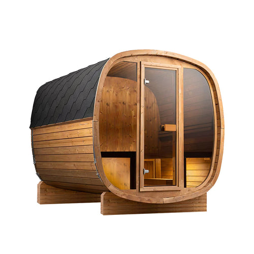 Auris Two Luxury Outdoor Cedar Sauna — premium outdoor cedar sauna, product view 1